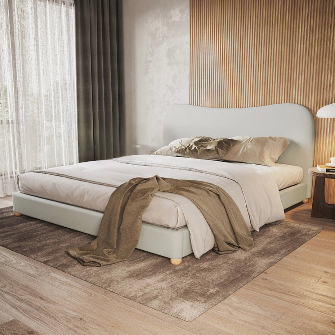 Cloud Grey Bed, modern design for luxury interiors in Dubai.