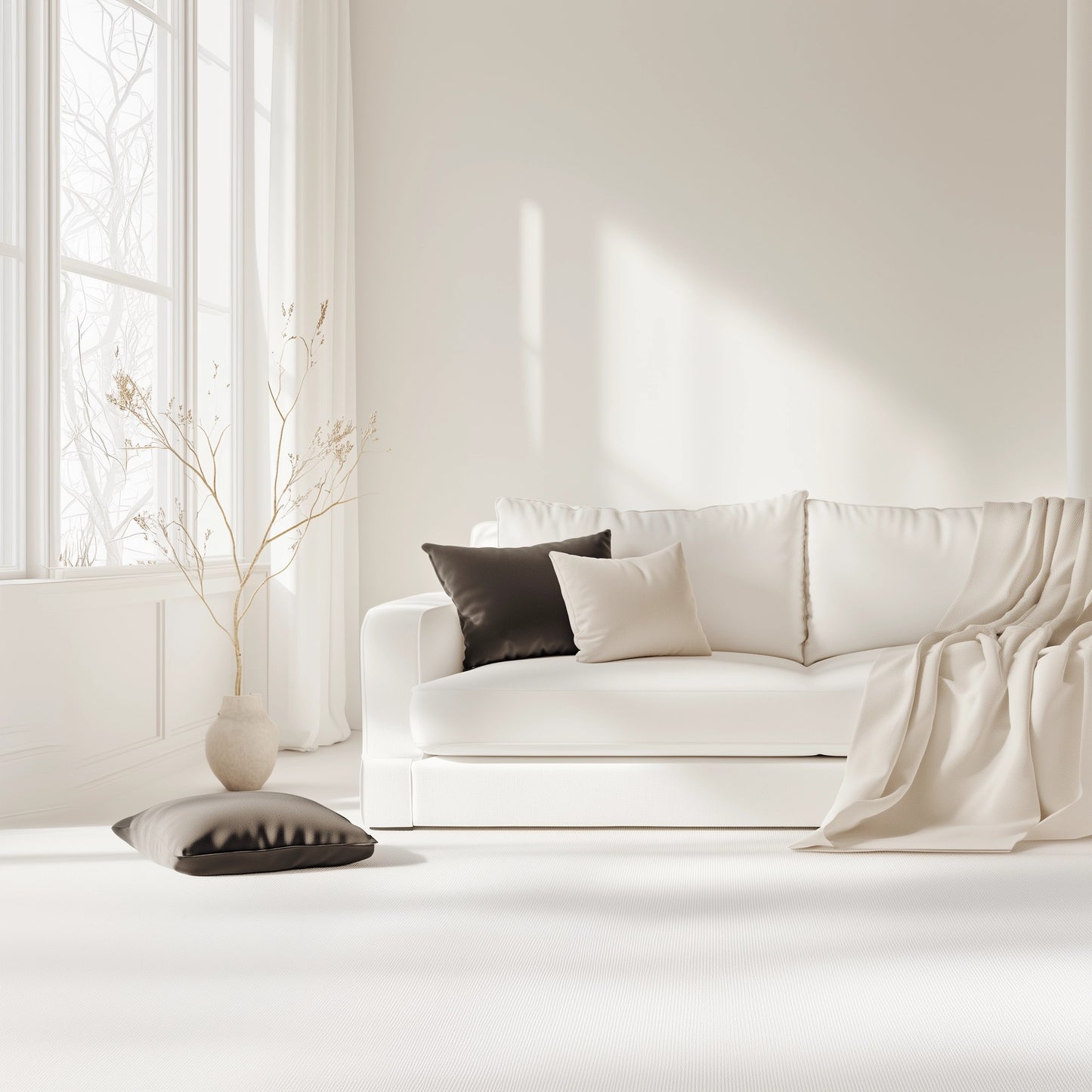 Plush sofa perfect for interior design in Dubai