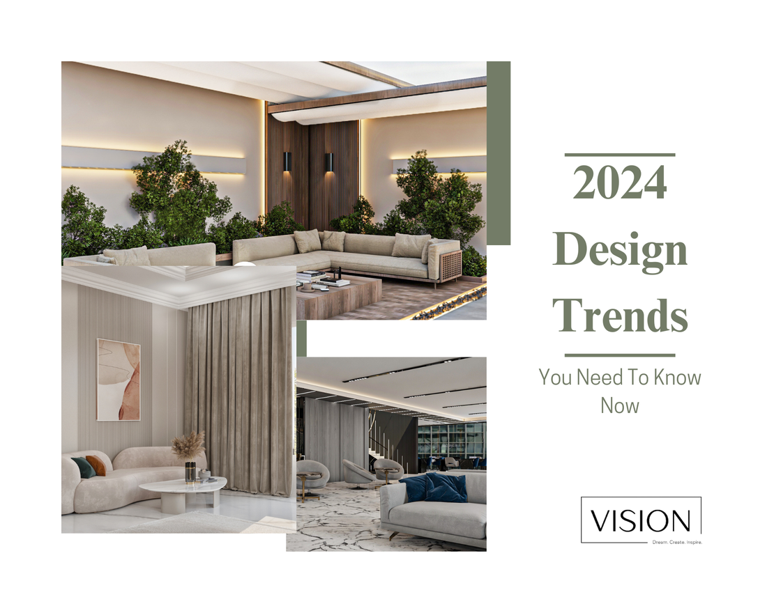 "2024 interior design blending innovation and elegance."