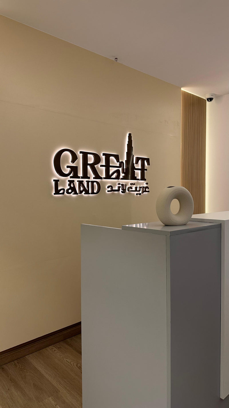 modern luxury office interior design showing decoration material in cupboard